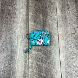 Vera Bradley Teal‎ ID Wristlet